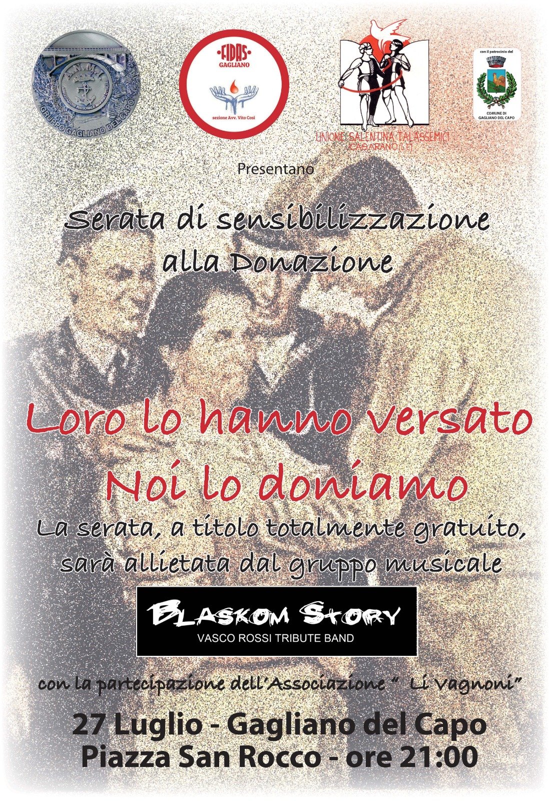 Loro lo hanno versato, noi lo doniamo