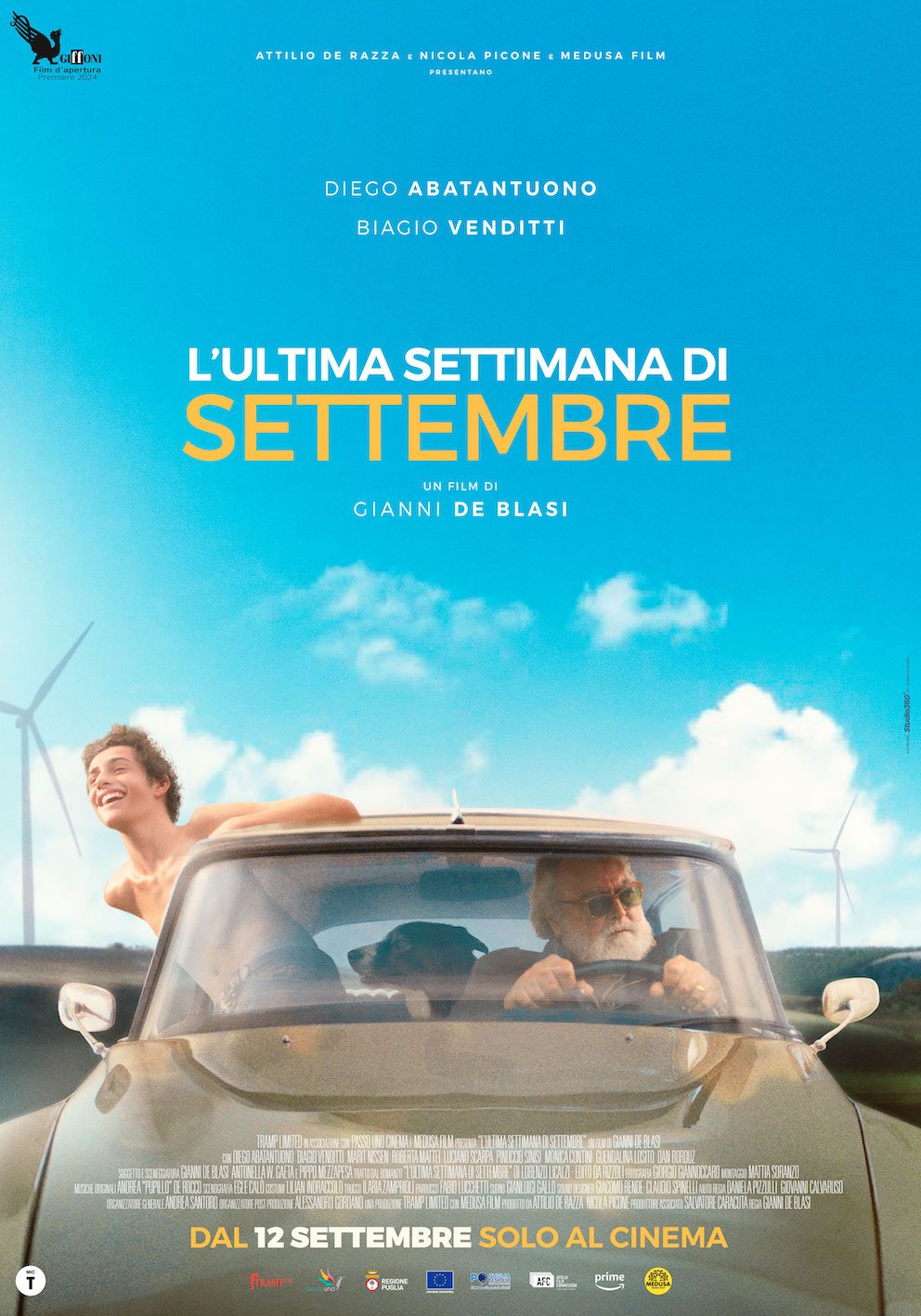 Dal 12 settembre al cinema | “L’ultima settimana di settembre”, opera prima del regista leccese Gianni De Blasi con Diego Abatantuono e Biagio Venditti