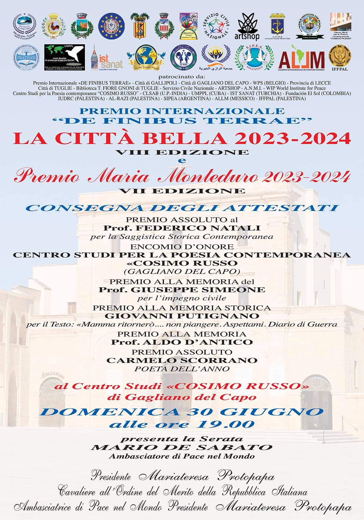 Premio Maria Monteduro 2024
