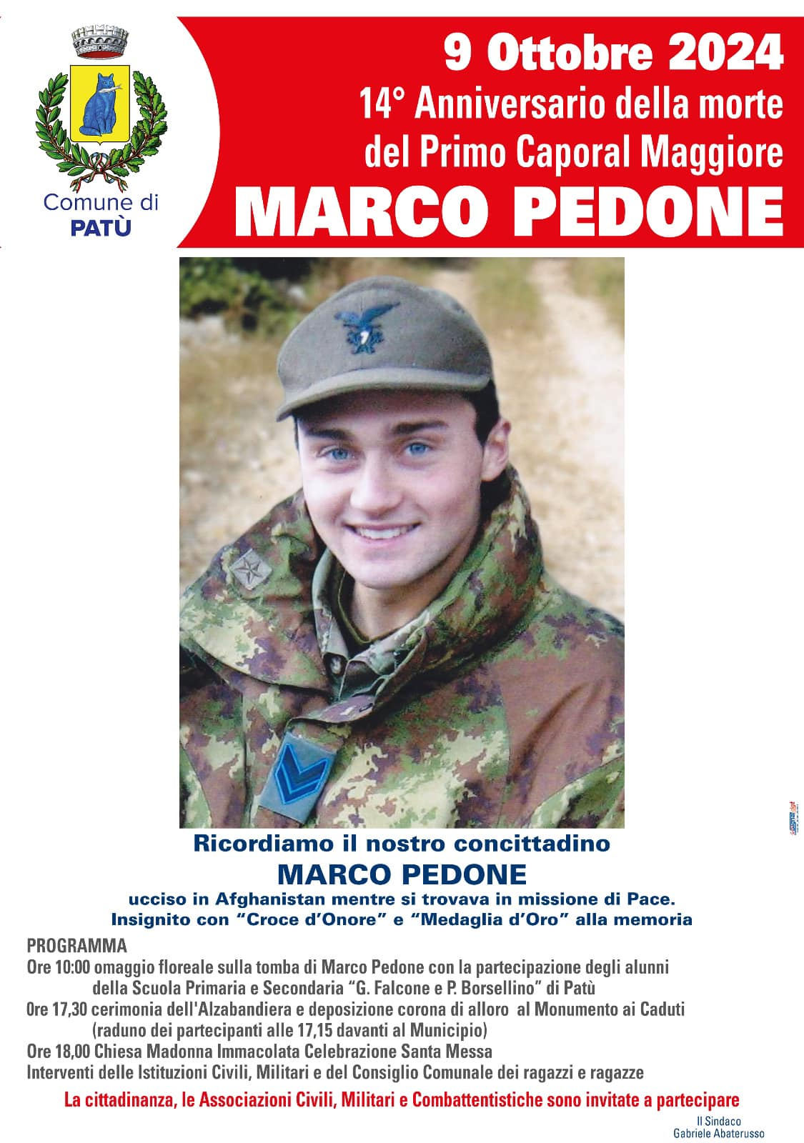 Santa Messa in onore a Marco Pedone