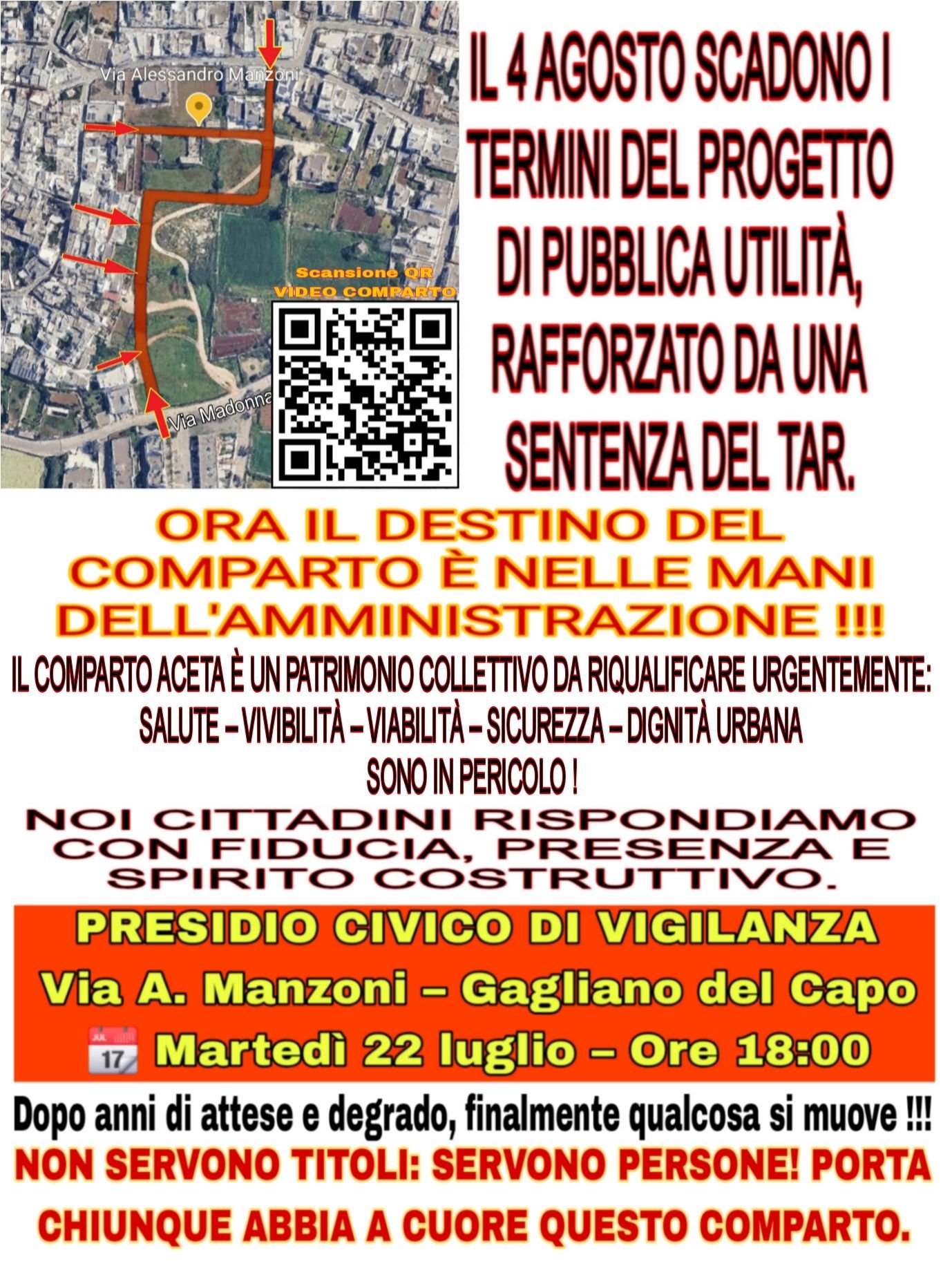 Presidio civico a Gagliano