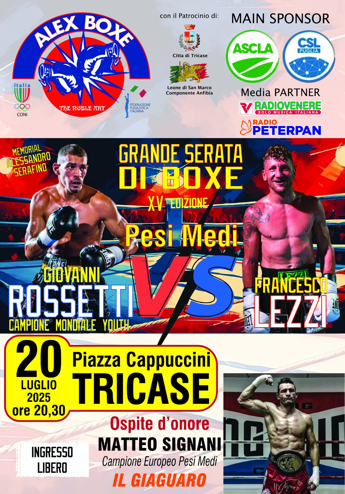 Boxe Pesi Medi: Rossetti vs Lezzi