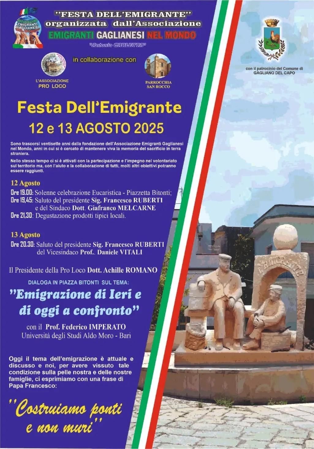 Festa dell’Emigrante a Gagliano