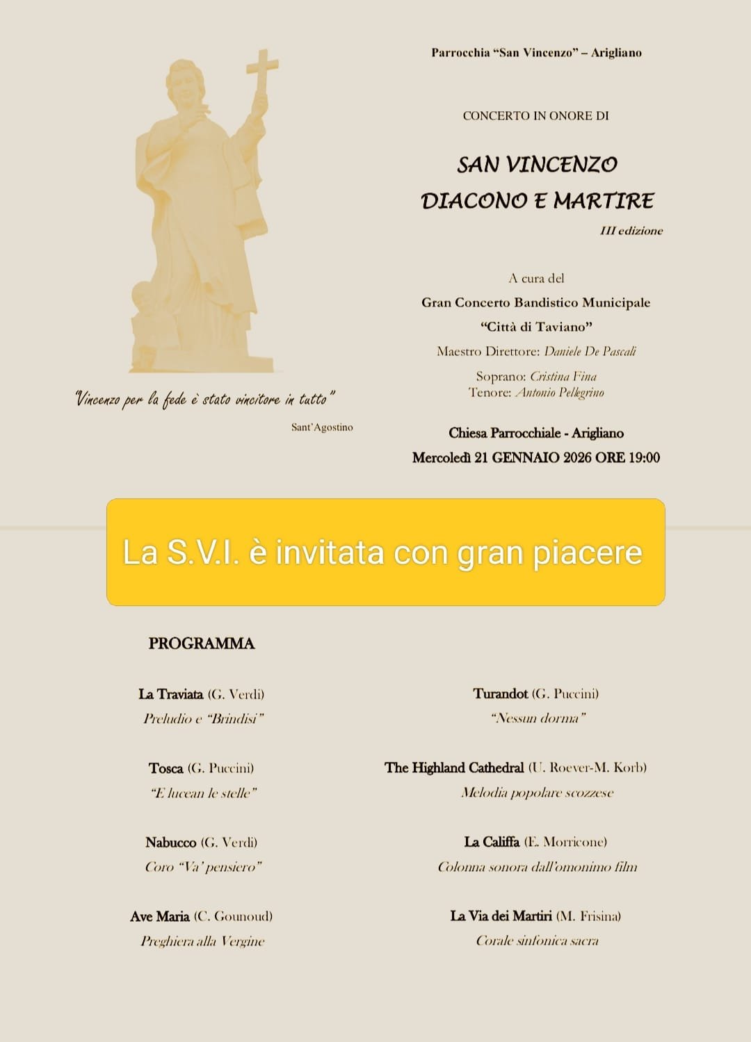 Concerto per San Vincenzo