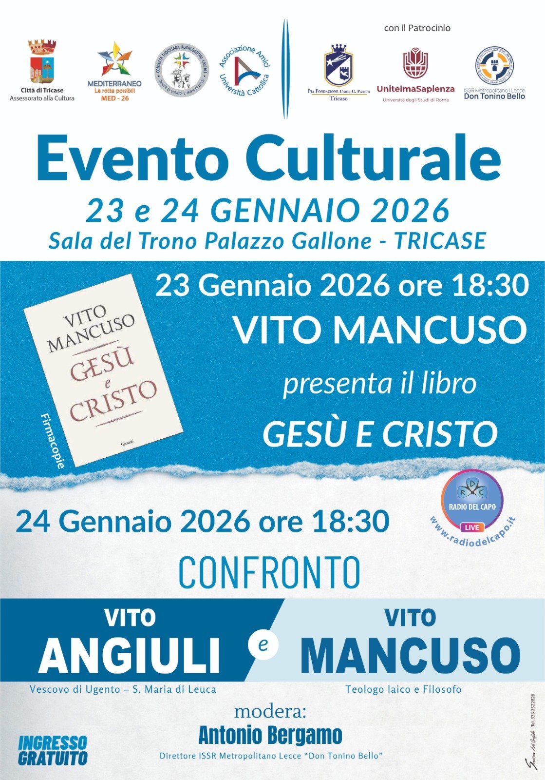 Vito Mancuso a Tricase