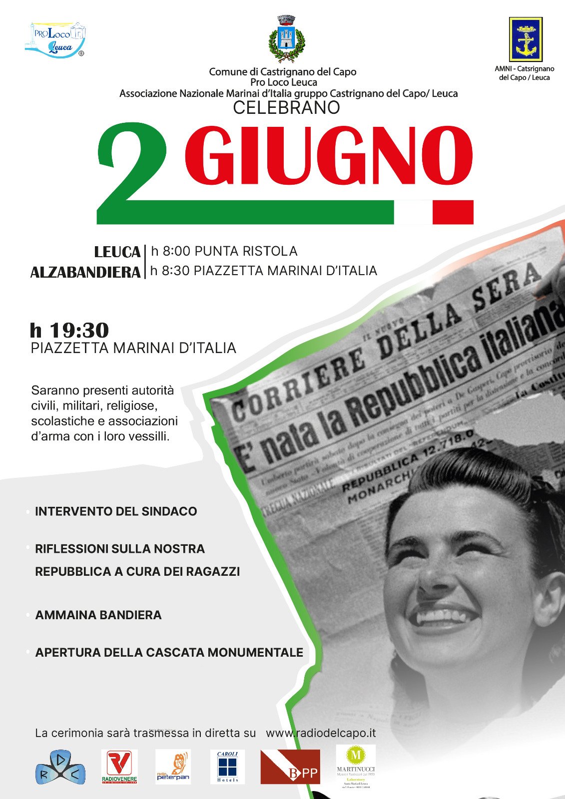 2 giugno 2026 a Leuca